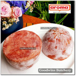 Aroma Bali frozen pork HAM HONEY half cut as steaks 1cm 3/8" (price/pack 5pcs 1kg)